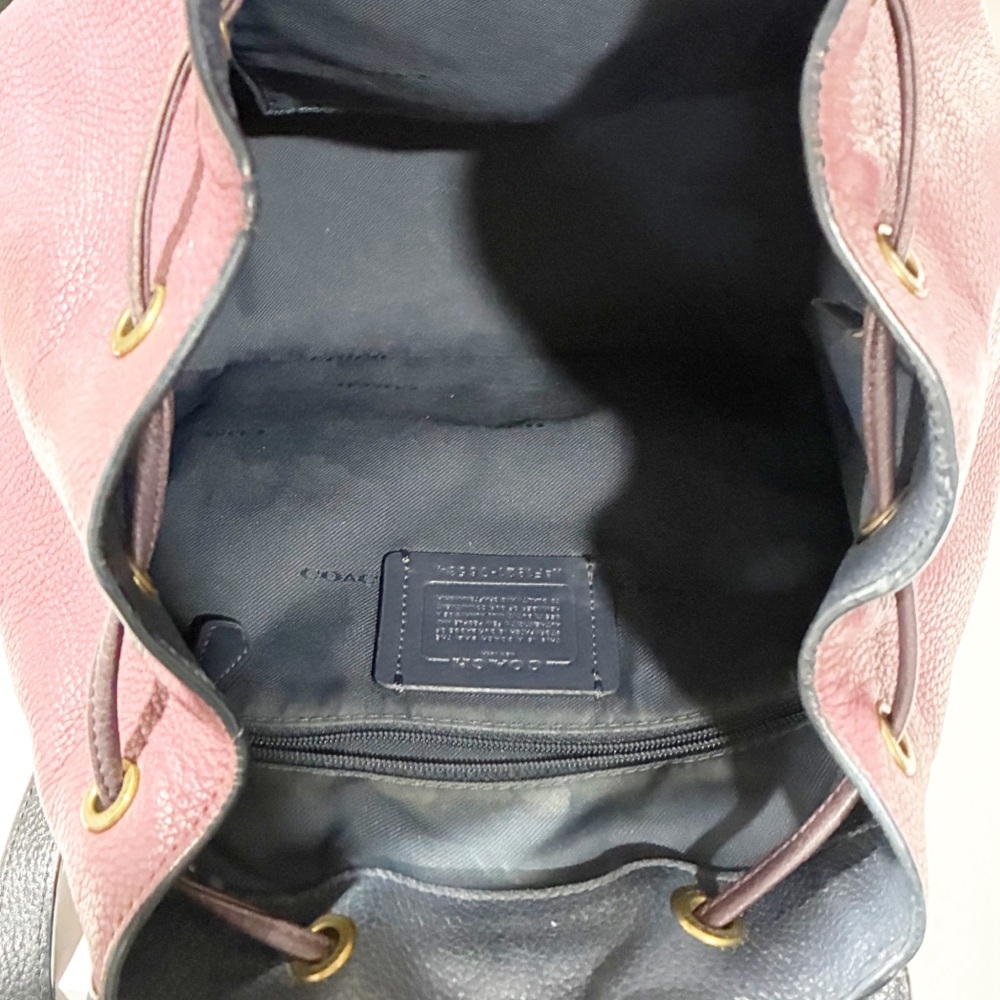 Coach Evie Backpack In Colorblock Leather Gold Brass Hardware Purse - Picture 6 of 8